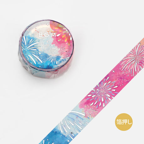 BGM July Fourth Skyrocket Firework Washi Tape