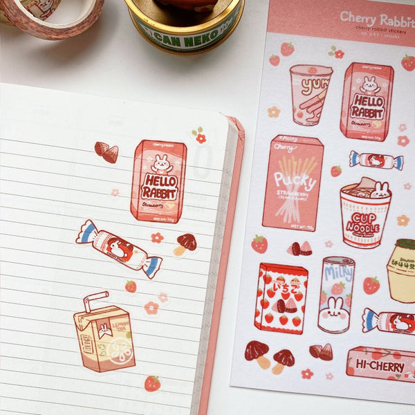 Asian Snacks Sticker Sheet Food Stickers Kawaii Stickers Cute Stationery  Planner Stickers Bujo Chinese Food Cute Japanese Food 