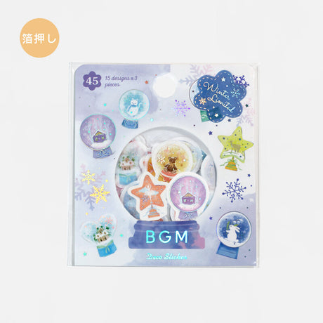 BGM Snow Globe Flake Sticker