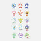 BGM Snow Globe Flake Sticker