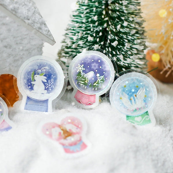 BGM Snow Globe Flake Sticker