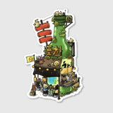 Soju Bottle Pocha Cafe Sticker