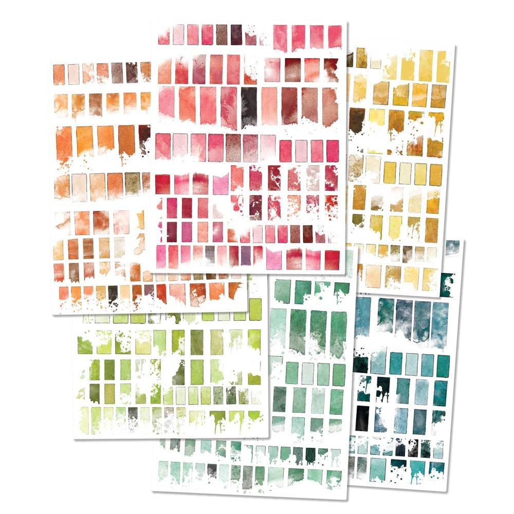 Spectrum Sherbet Rub-Ons 6"X8" Palettes