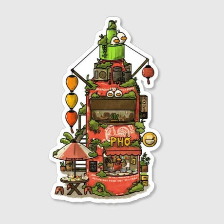 Sriracha Bottle Pho Store Sticker