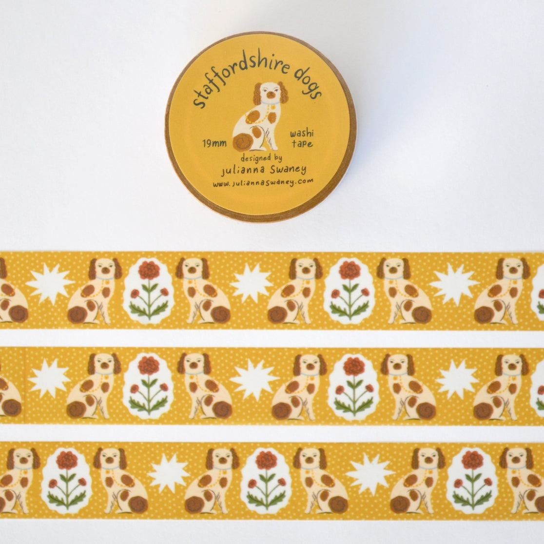 Staffordshire Dog Washi Tape