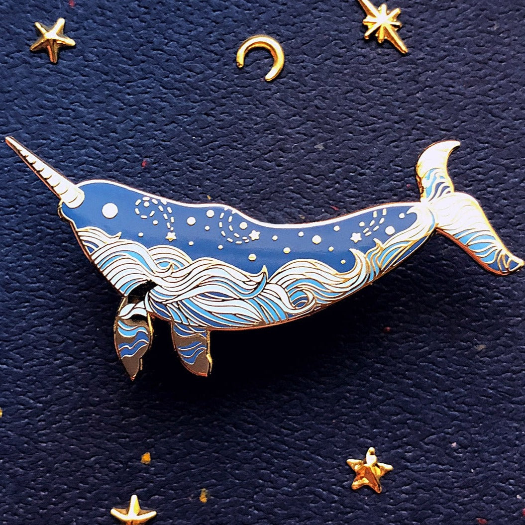 Starry Narwhal (Star Wanderer) Pin