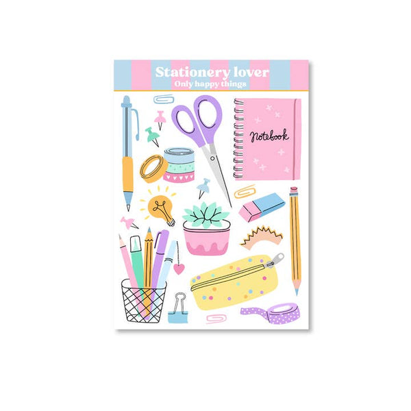 Stationery Lover Sticker Sheet