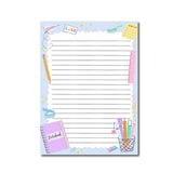 Stationery Notepad A5