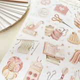 Knitting & Crochet Sticker Sheet