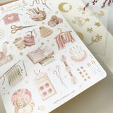 Knitting & Crochet Sticker Sheet