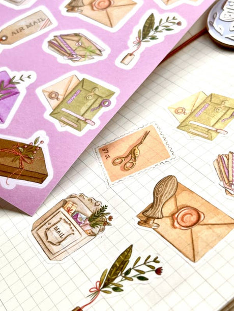 Nikki Dotti Crafty Mail Washi Sticker Sheet