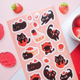 Strawberry Kitty Sticker Sheet