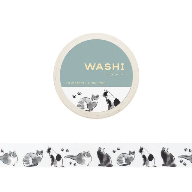 Sumi Cats Washi Tape