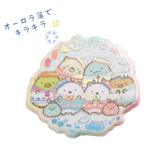 Sumikkogurashi Polar Bear's Hometown Squishy Glitter Sticker