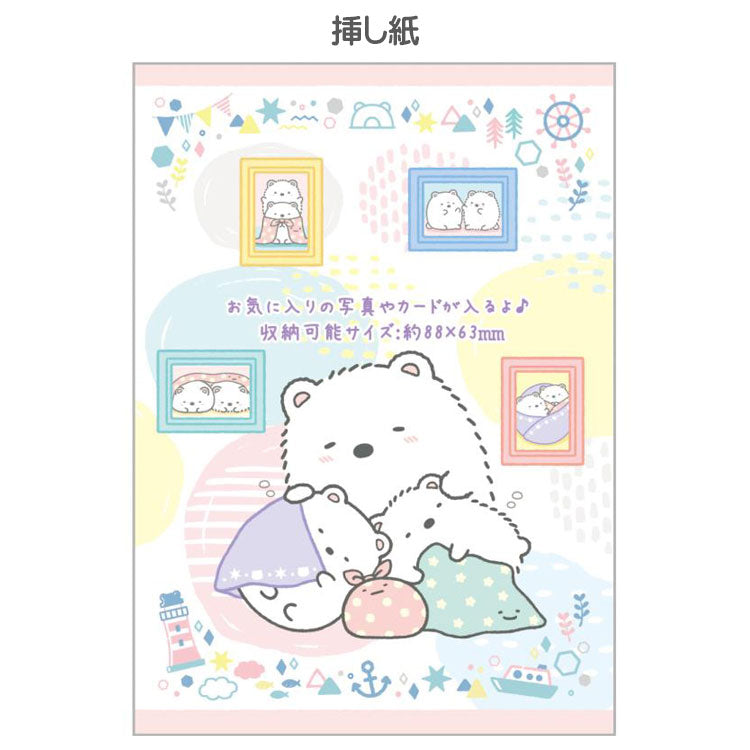 Cuaderno de la ciudad natal del oso polar Sumikkogurashi con bolsillo transparente 