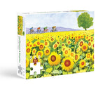 Sunflowers and Bikes 500 Piece Puzzle