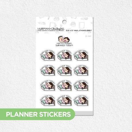 Survived Today! Planner Stickers