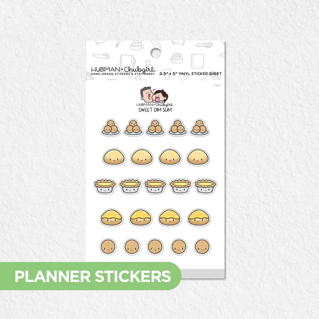 Sweet Dim Sum Planner Stickers