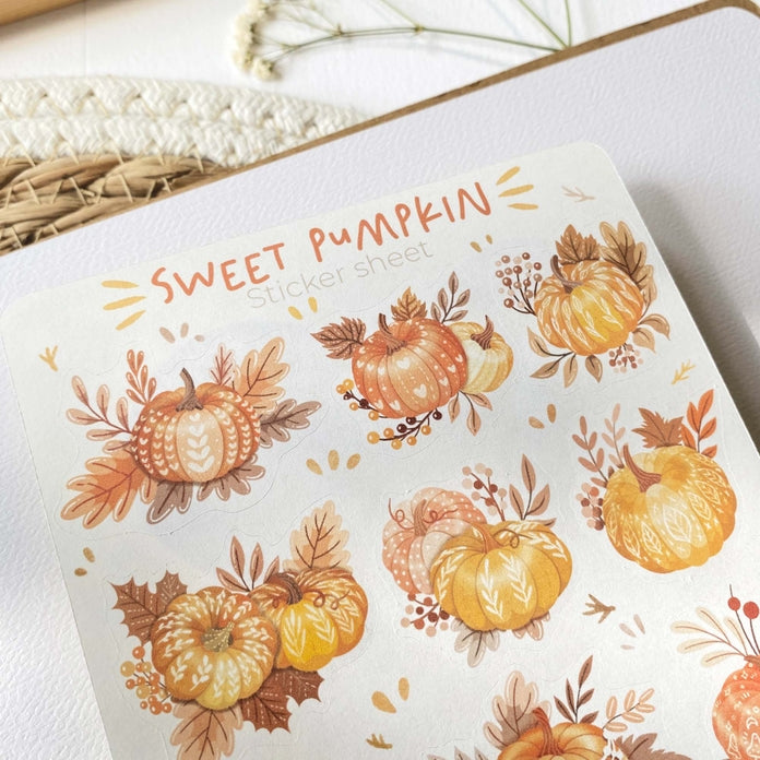 Sweet Pumpkin Sticker Sheet