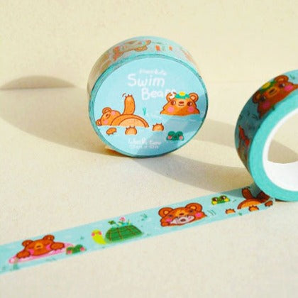 Bloemkolie Swim Bears Washi Tape