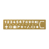 Traveler's Company Brass Template Bookmark Number