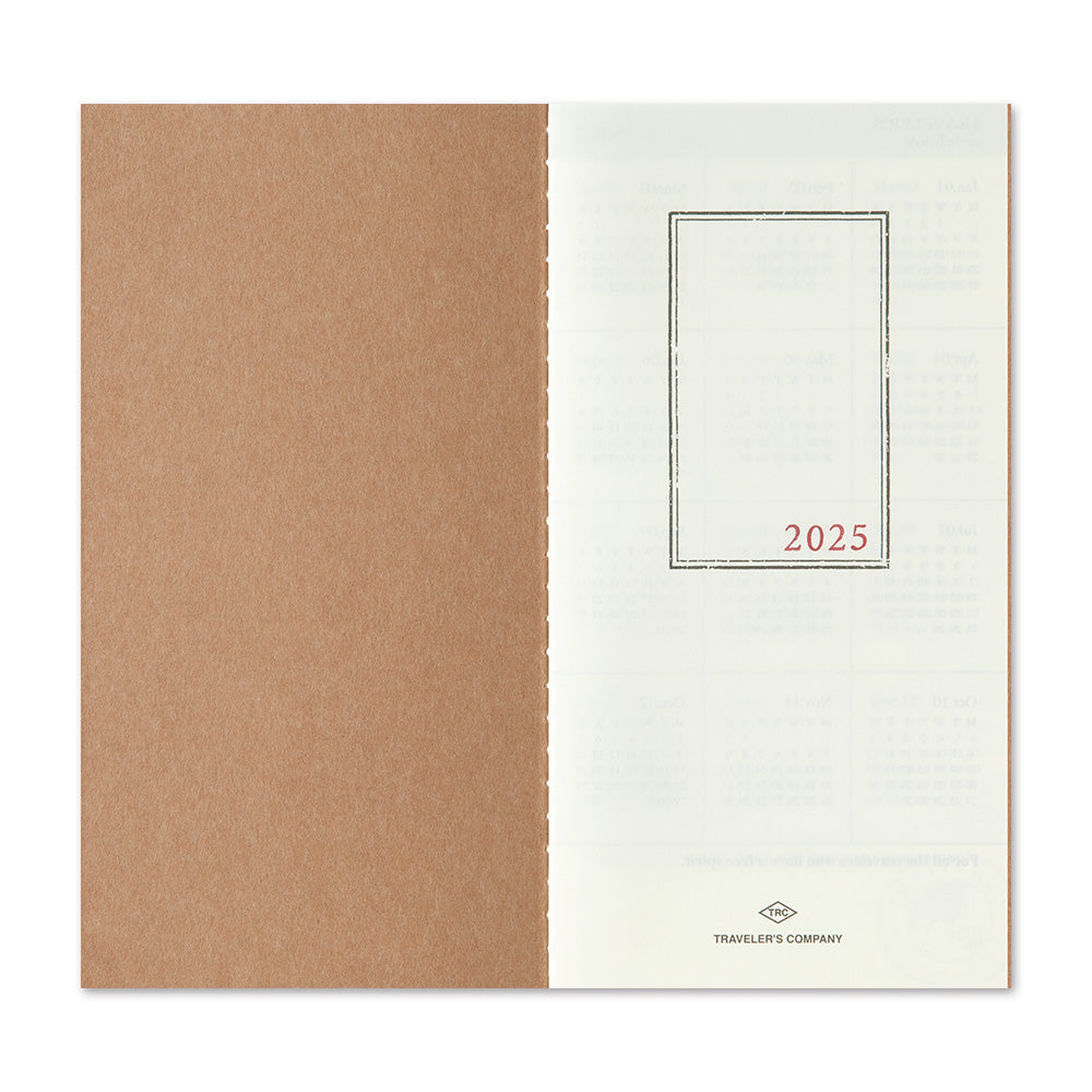 TRAVELER'S notebook 2025 Monthly (Regular Size)