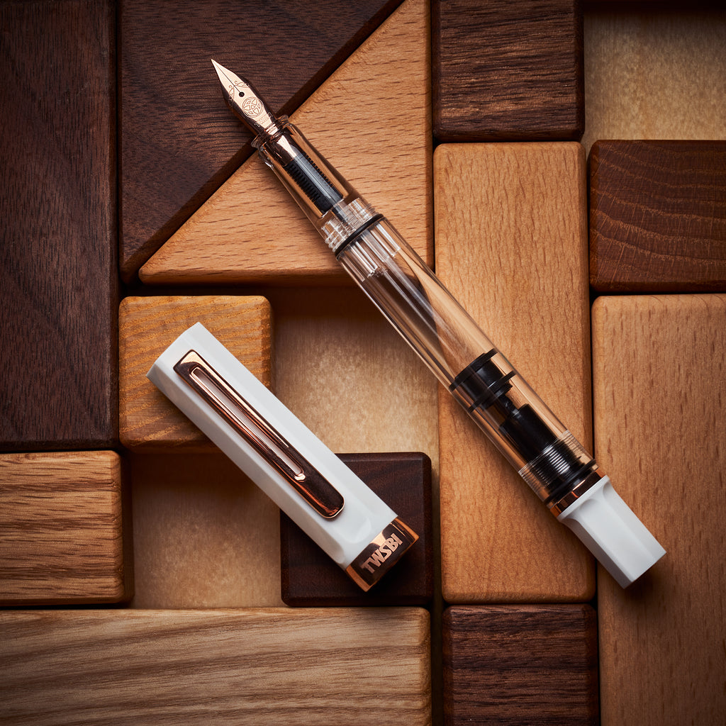 TWSBI ECO White RoseGold Fountain Pen