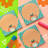 Tangerine Cat Sticky Notes