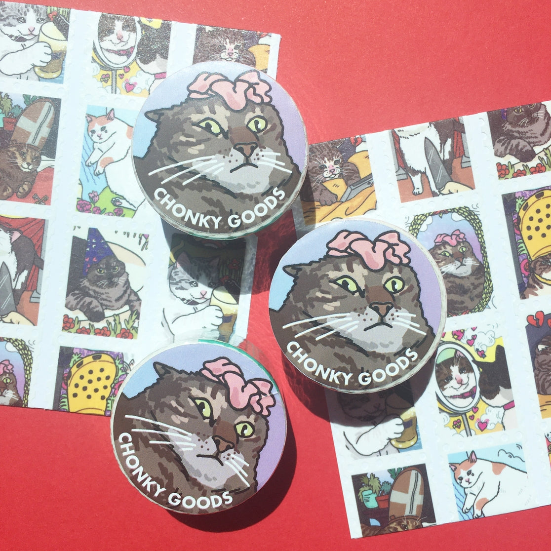 Tarot Cat Meme Stamp Washi Tape