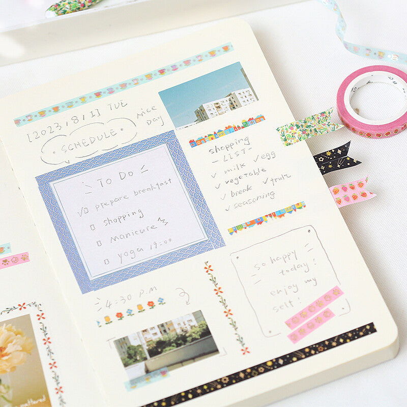 Adorable Houses Slim Washi Tape