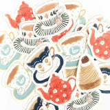 Tea Time Flake Sticker