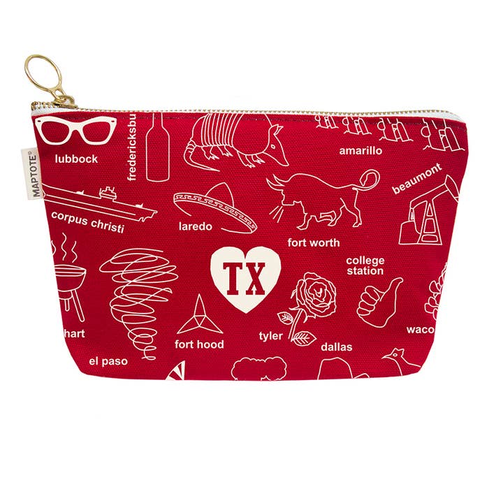 Texas Zipped Pouch