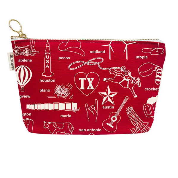 Texas Zipped Pouch