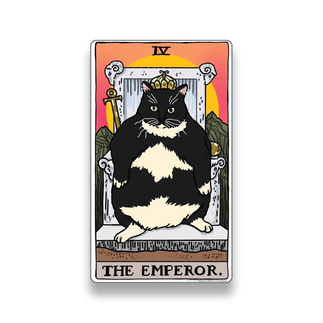 The Emperor Tarot Cat Meme Stickers (Major Arcana)