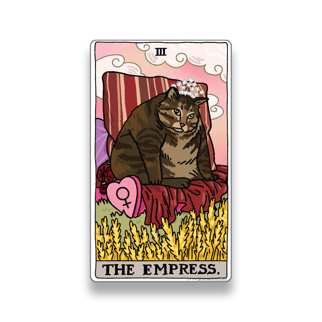 The Empress Tarot Cat Meme Stickers (Major Arcana)