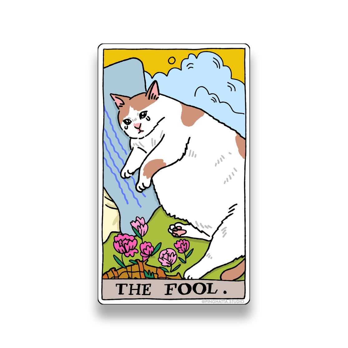 The Fool Tarot Cat Meme Stickers (Major Arcana)