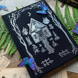 The Grimoire Lined Notebook Silver Foil