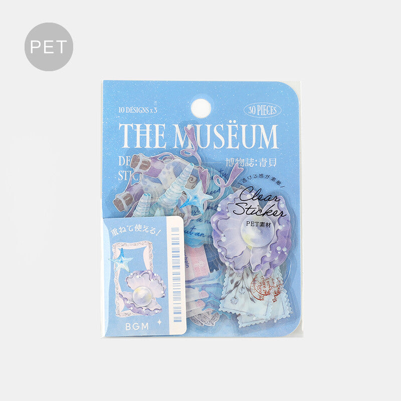 The Museum Blue Shell Flake Sticker