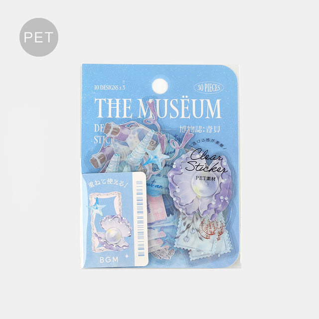 The Museum Blue Shell Flake Sticker