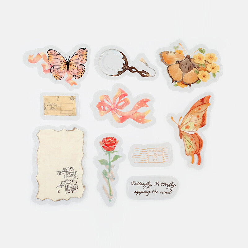 The Museum Butterfly Love Flake Sticker