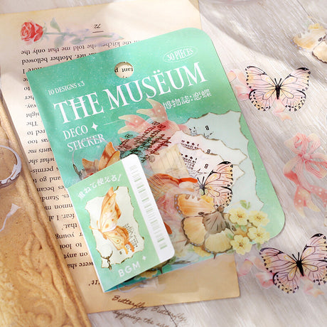 The Museum Butterfly Love Flake Sticker