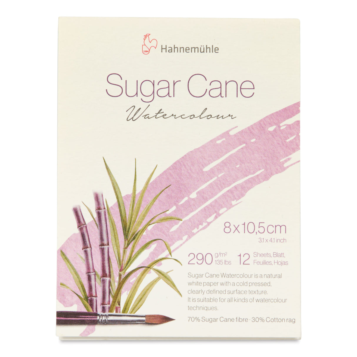 The Natural Line Sugar Cane Watercolor Pad 3.1" x 4.1