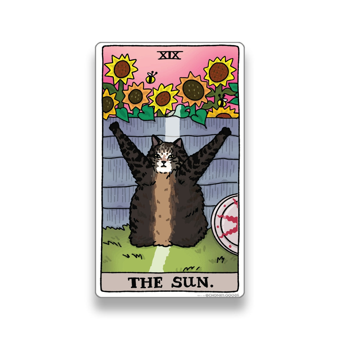 The Sun Tarot Cat Meme Stickers (Major Arcana)