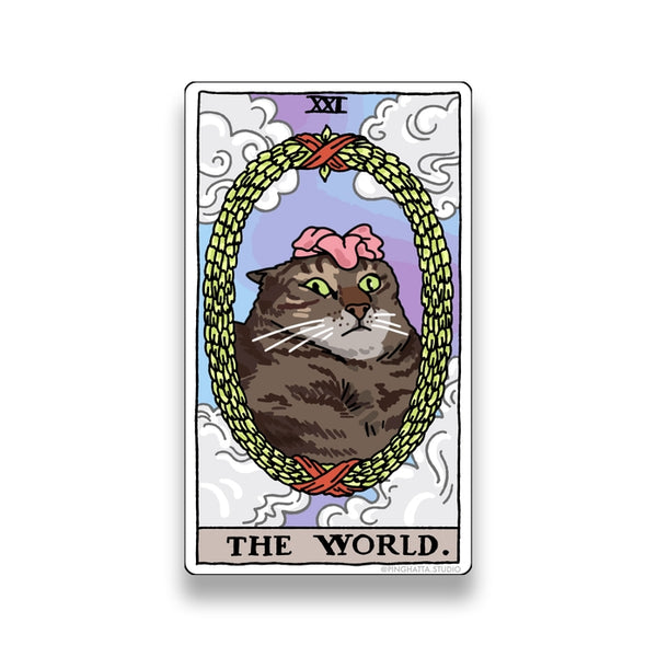 The World Tarot Cat Meme Stickers (Major Arcana)