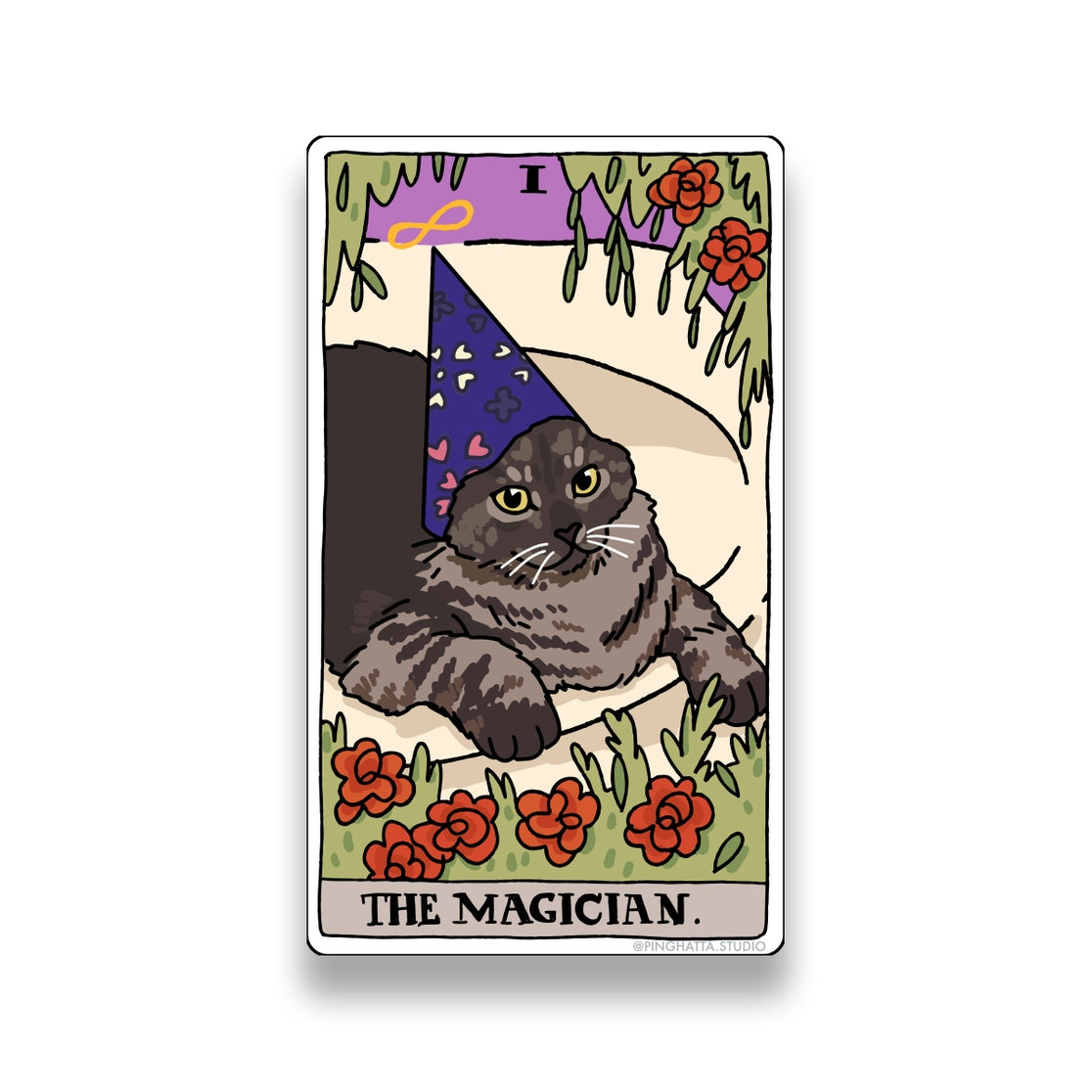 The Magician Tarot Cat Meme Stickers (Major Arcana)