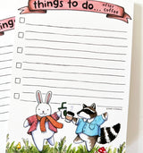 Things To Do After Coffee Forest Friends List Notepad