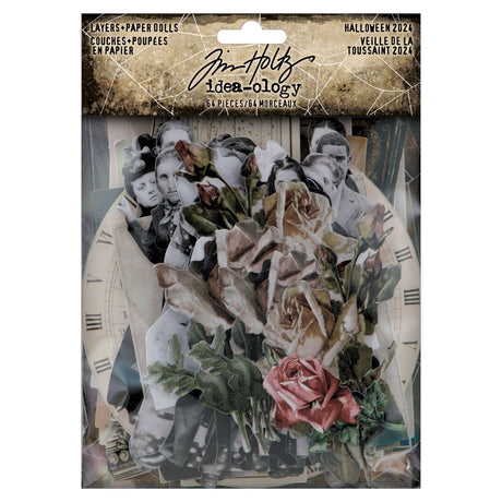 Tim Holtz Idea-ology-Capas + Muñecas de papel Halloween 2024