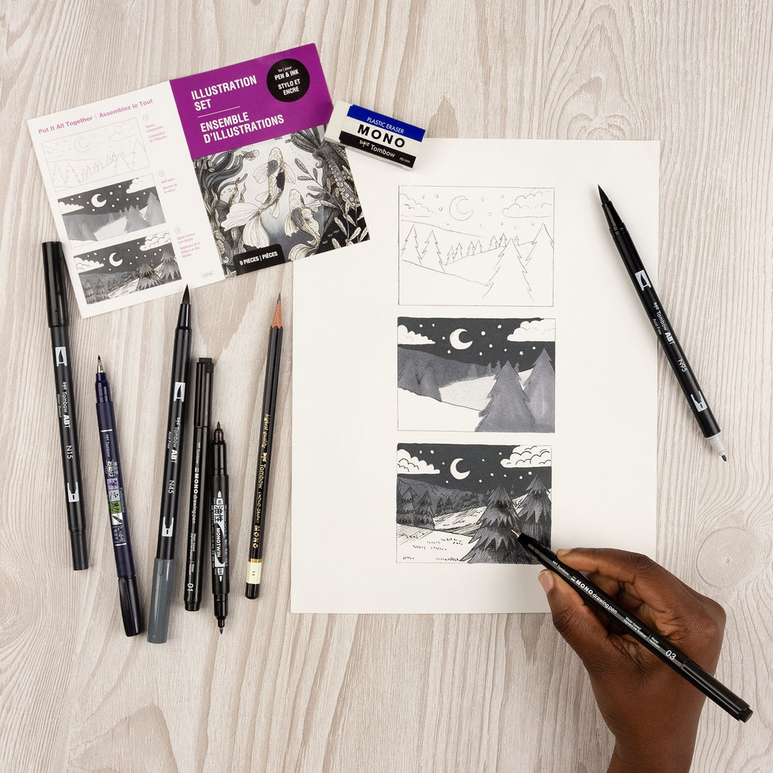 Tombow Illustration Set