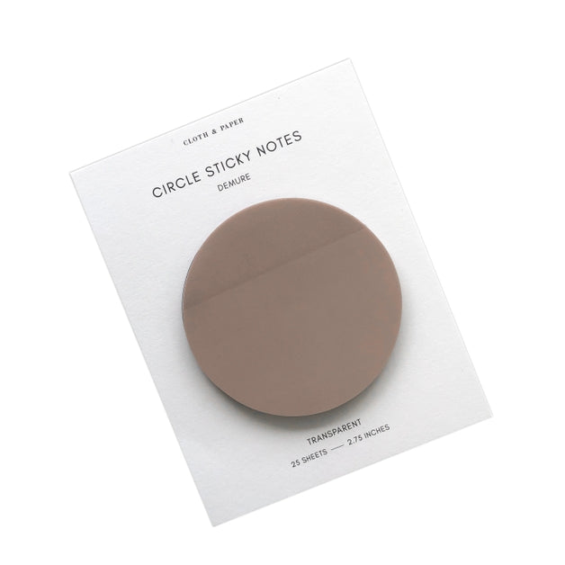 Transparent Circle Sticky Notes | Demure