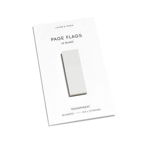 Transparent Page Flags Le Blanc